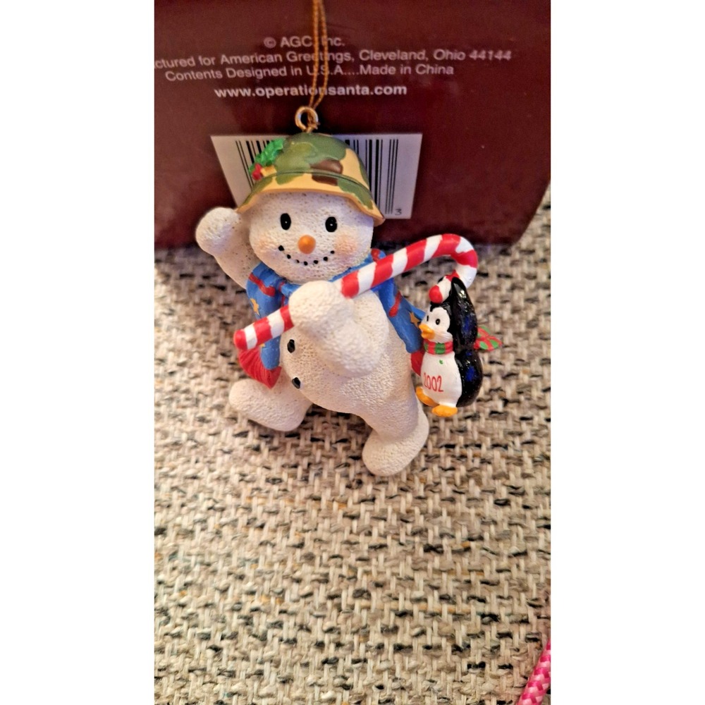 American Greetings Operation Santa‎ 4th In Series Winter Leave 2002 Ornament